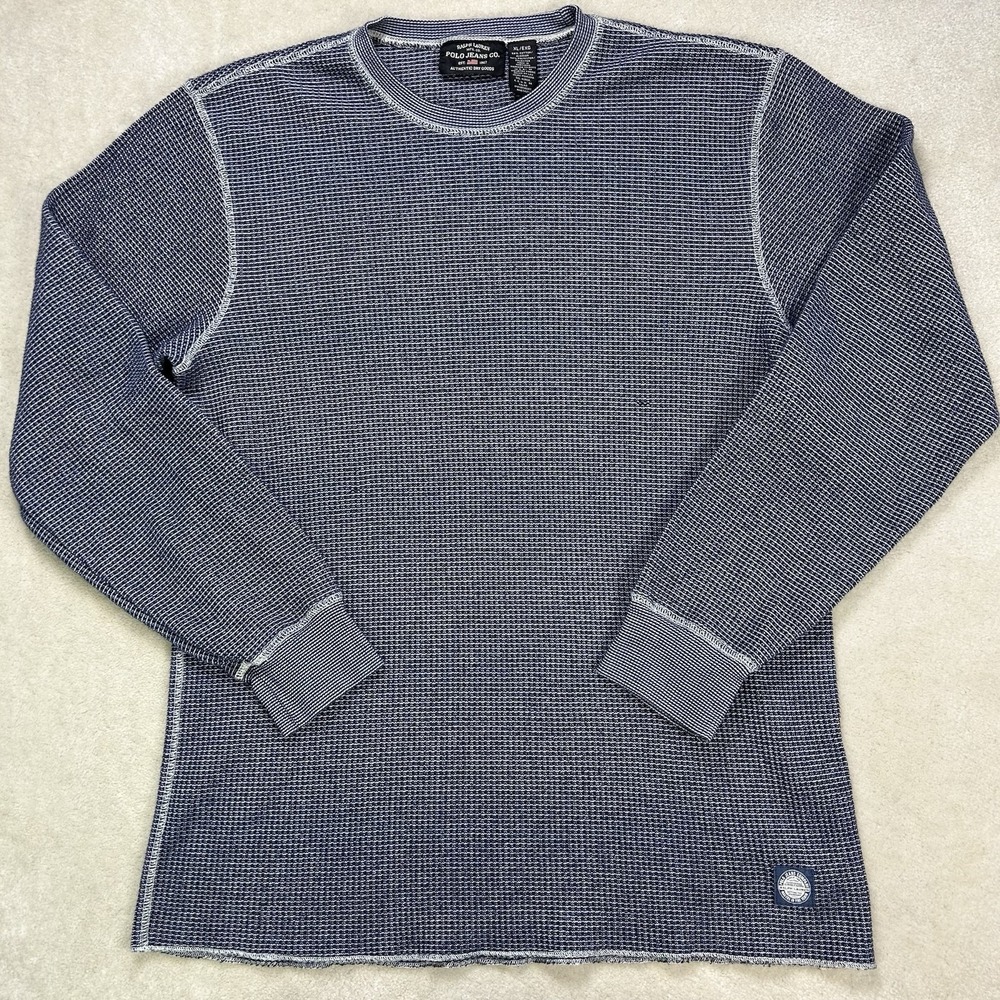 Vintage POLO JEANS CO. Ralph Lauren Waffle Knit Thermal Shirt Men's XL